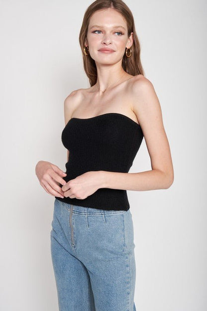 Fuzzy Tube Top from Tops collection you can buy now from Fashion And Icon online shop