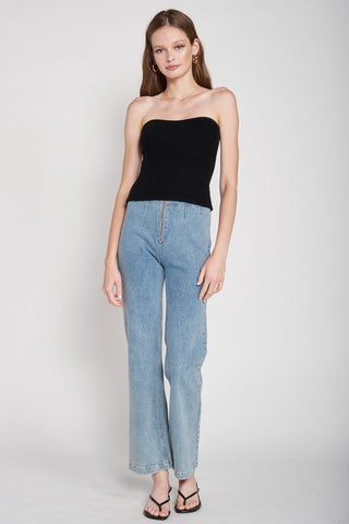Fuzzy Tube Top from Tops collection you can buy now from Fashion And Icon online shop