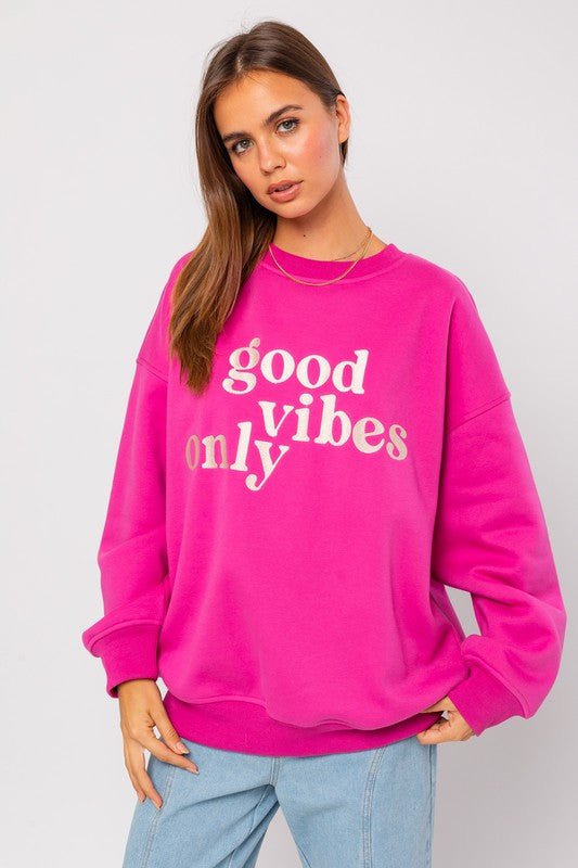 Good Vibes Only Sweatshirt from Sweatshirts collection you can buy now from Fashion And Icon online shop