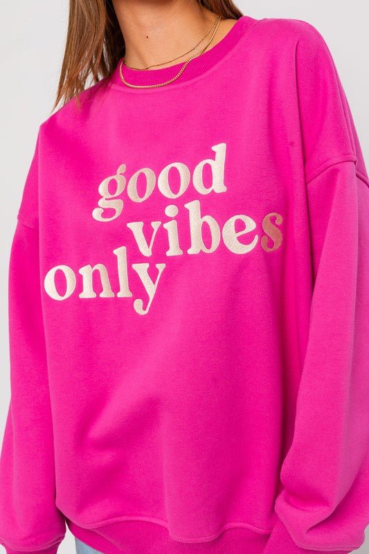 Good Vibes Only Sweatshirt from Sweatshirts collection you can buy now from Fashion And Icon online shop