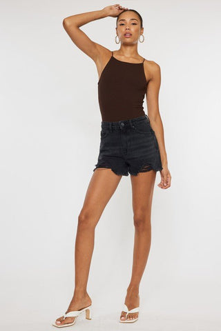 High Rise Denim Shorts from Denim Shorts collection you can buy now from Fashion And Icon online shop