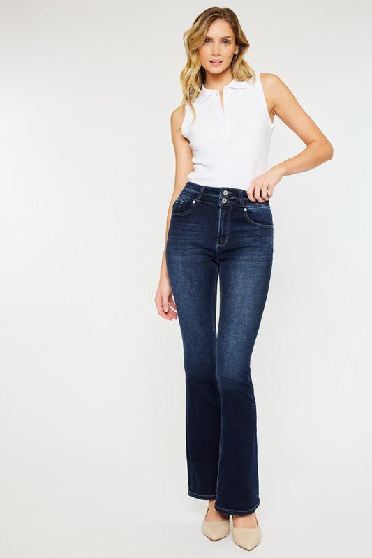 High Rise Skinny Bootcut Jeans from Jeans collection you can buy now from Fashion And Icon online shop