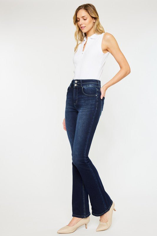 High Rise Skinny Bootcut Jeans from Jeans collection you can buy now from Fashion And Icon online shop