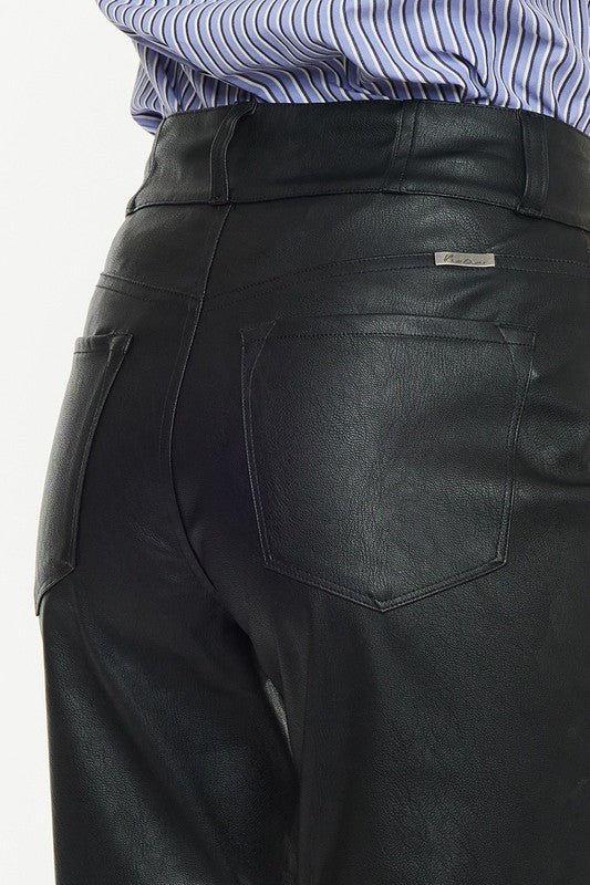 High Rise Vegan Leather Pants from Pants collection you can buy now from Fashion And Icon online shop