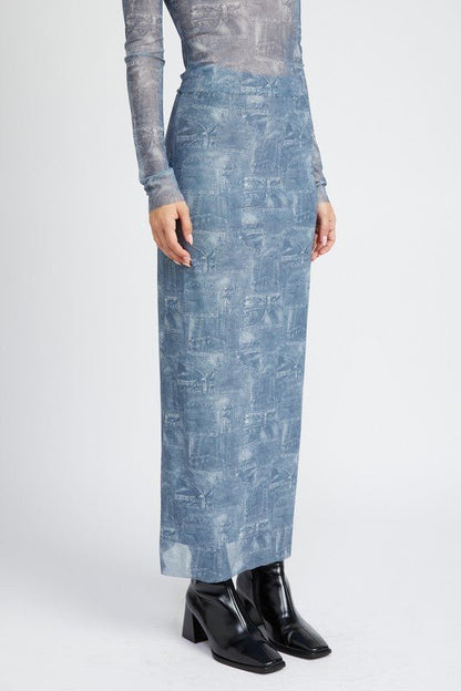 High Waisted Maxi Skirt With Slit from Maxi Skirts collection you can buy now from Fashion And Icon online shop