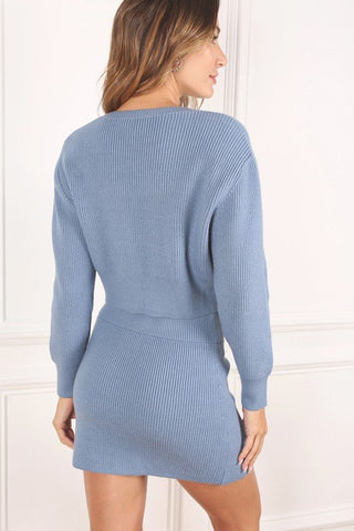 Knit Crop Top And Skirt Set from Matching Sets collection you can buy now from Fashion And Icon online shop