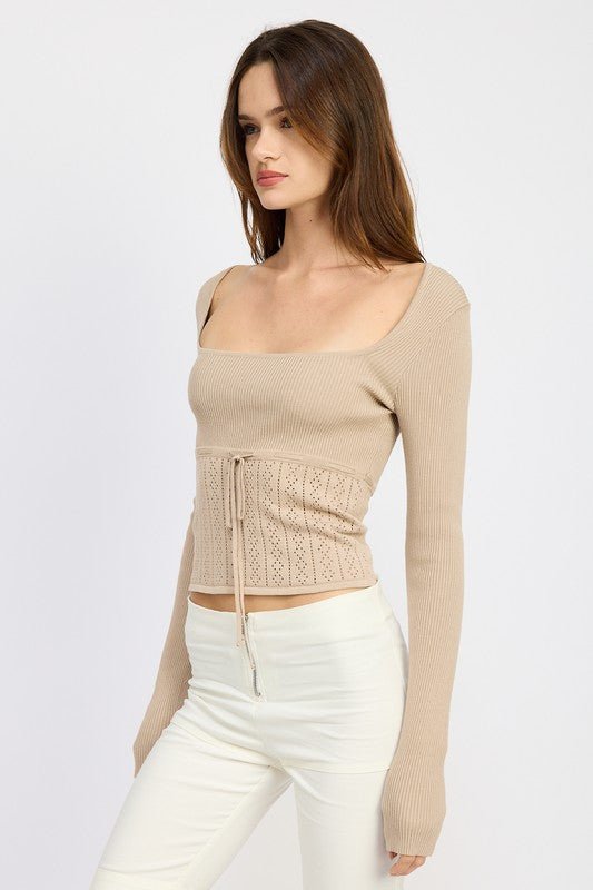 Knit Long Sleeve Top from Knit Tops collection you can buy now from Fashion And Icon online shop