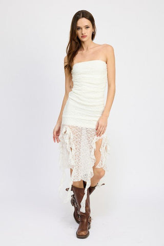 Lace Tube Dress from Tube Dress collection you can buy now from Fashion And Icon online shop