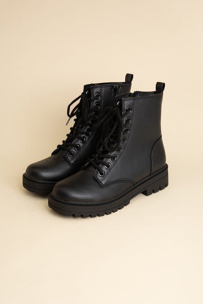 Lace Up Combat Boots from Booties collection you can buy now from Fashion And Icon online shop
