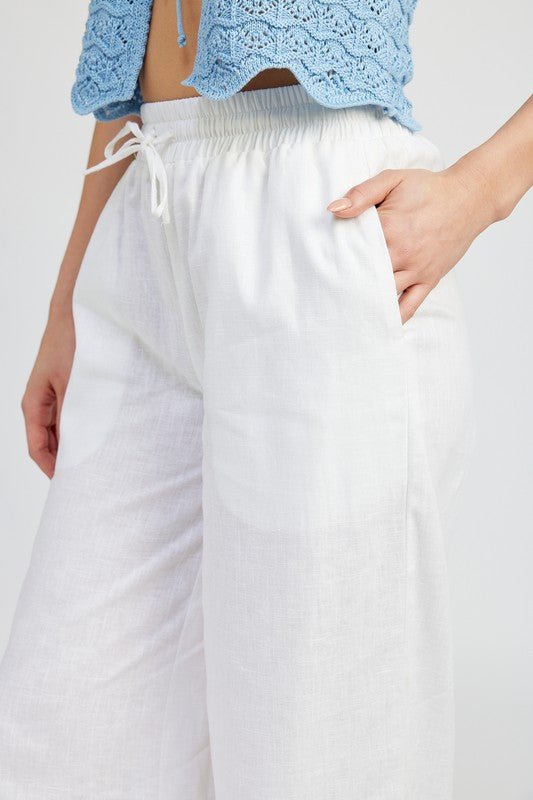 Linen Wide Leg Pants from Pants collection you can buy now from Fashion And Icon online shop