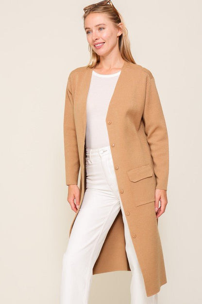 Long Cardigan With Buttons from Cardigans collection you can buy now from Fashion And Icon online shop