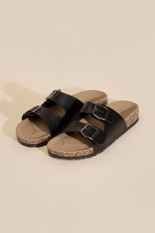 MARS-1 Buckle Strap Slides from collection you can buy now from Fashion And Icon online shop