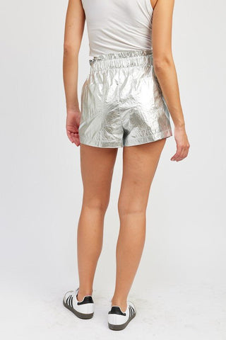 Metallic Shorts from collection you can buy now from Fashion And Icon online shop