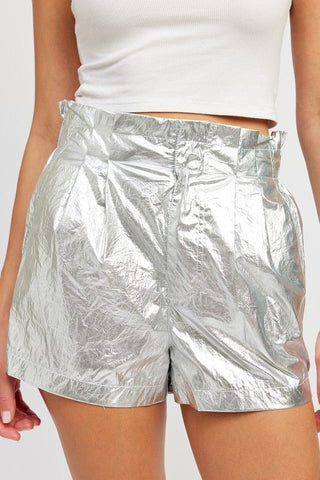 Metallic Shorts from collection you can buy now from Fashion And Icon online shop