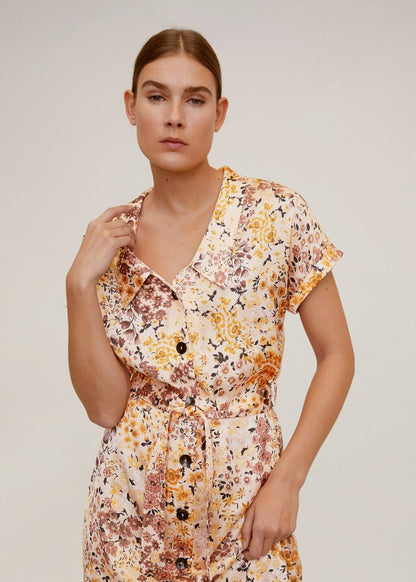 Midi printed dress from Midi Dresses collection you can buy now from Fashion And Icon online shop