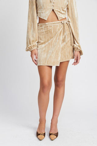 Mini Velvet Skirt from Mini Skirts collection you can buy now from Fashion And Icon online shop