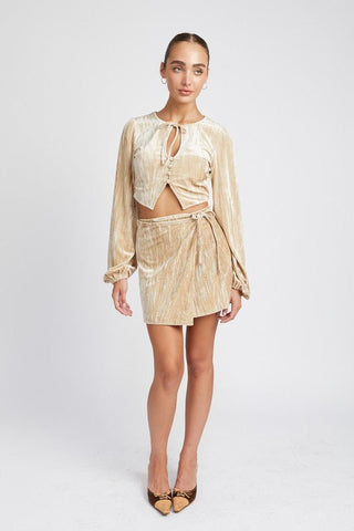 Mini Velvet Skirt from Mini Skirts collection you can buy now from Fashion And Icon online shop