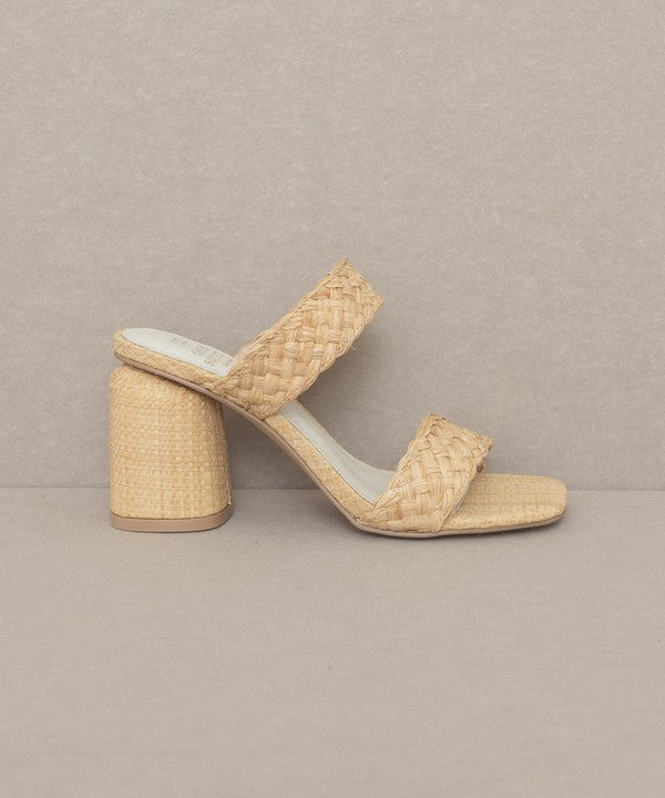 Oasis Society Kayla - Raffia Sandal Heel from collection you can buy now from Fashion And Icon online shop