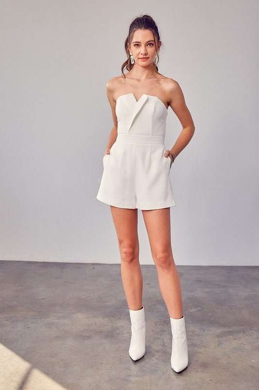Off Shoulder Romper - Fashion And Icon