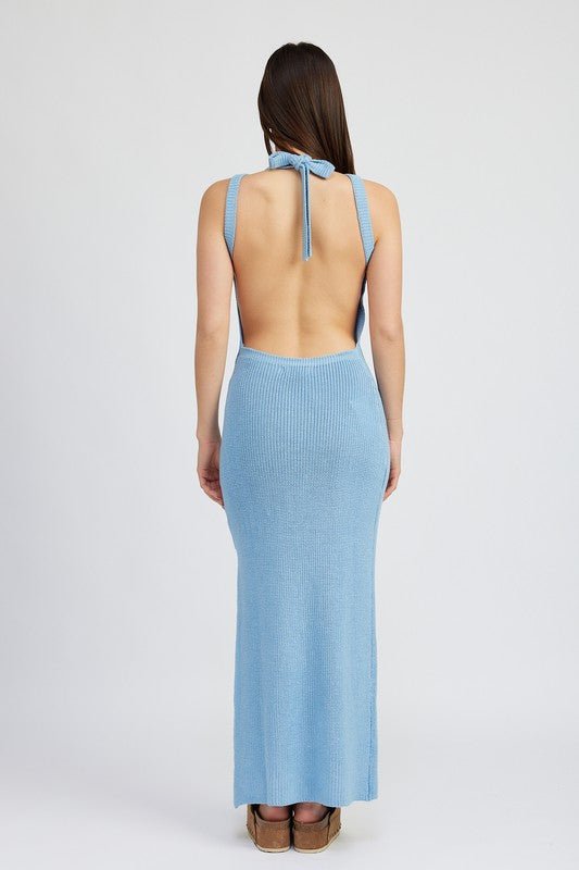 Open Back Halter Dress from Maxi Dresses collection you can buy now from Fashion And Icon online shop