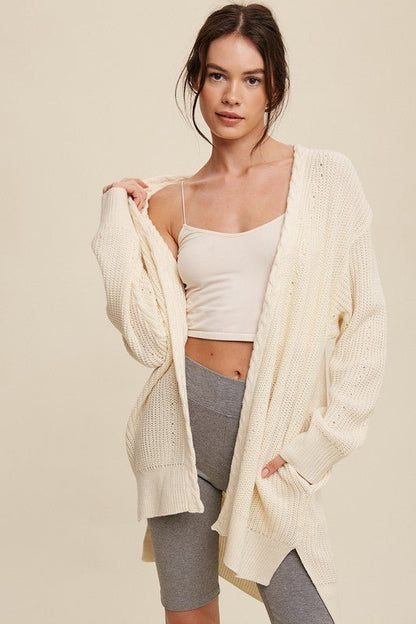 Open Front Long Cardigan from Cardigans collection you can buy now from Fashion And Icon online shop