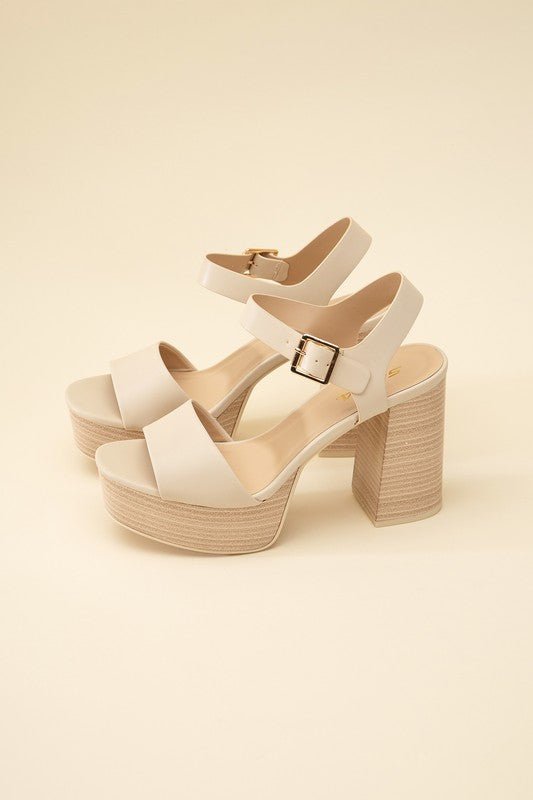 OPTIONS-S Ankle Strap Heels from collection you can buy now from Fashion And Icon online shop