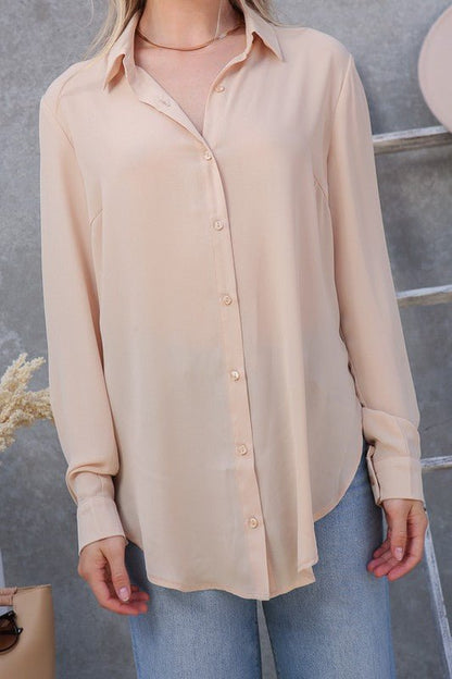 Oversized Button Down Shirt for only #price_variant# from Fashion And Icon online shop
