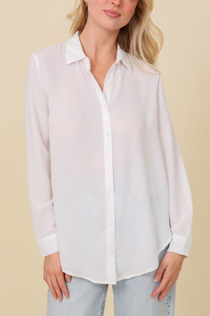 Oversized Button Down Shirt from Blouses collection you can buy now from Fashion And Icon online shop