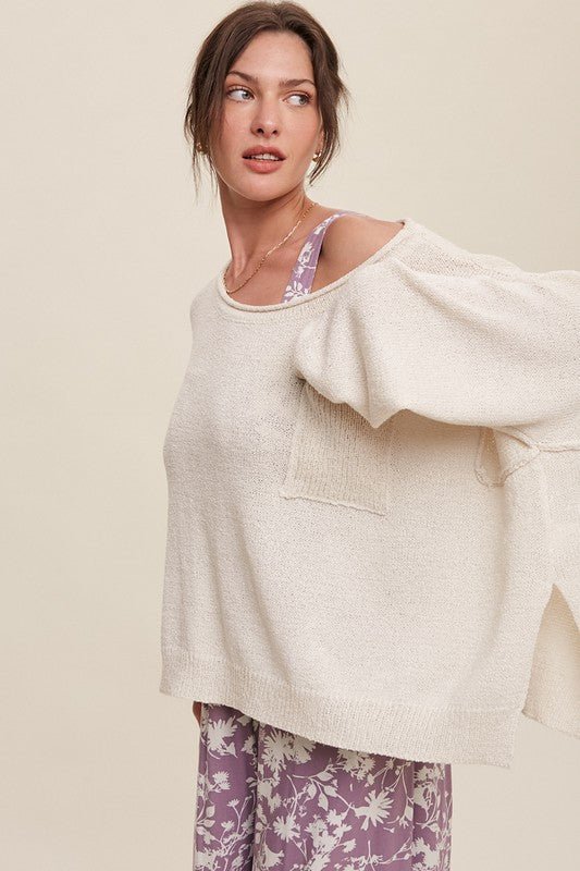 Oversized Crop Knit Sweater from Knit Sweater collection you can buy now from Fashion And Icon online shop