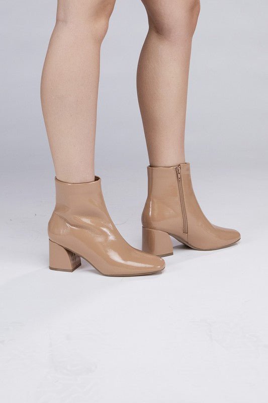 Patent Leather Boots from Booties collection you can buy now from Fashion And Icon online shop