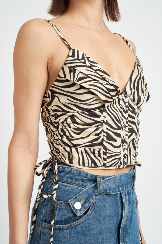 Patterned Corset from Crop Tops collection you can buy now from Fashion And Icon online shop
