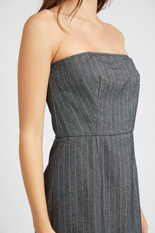 Pinstripe Tube Mini Dress from Mini Dresses collection you can buy now from Fashion And Icon online shop