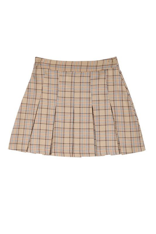 Plaid Pleated Mini Skirt from Mini Skirts collection you can buy now from Fashion And Icon online shop