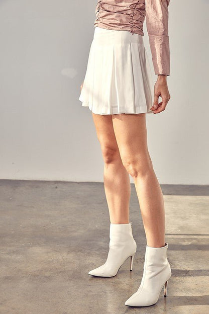 Pleated Mini Skort from Skorts collection you can buy now from Fashion And Icon online shop