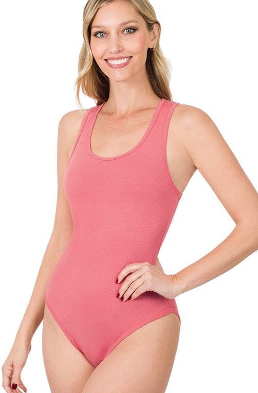 Premium Cotton Tank Bodysuit from Bodysuits collection you can buy now from Fashion And Icon online shop