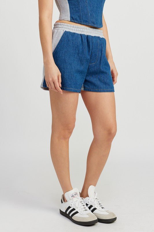 Pull On Denim Shorts from Shorts collection you can buy now from Fashion And Icon online shop