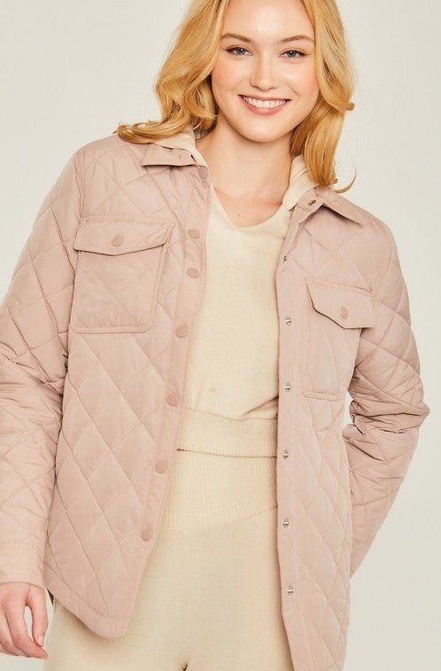 Quilted Shacket from Jackets collection you can buy now from Fashion And Icon online shop