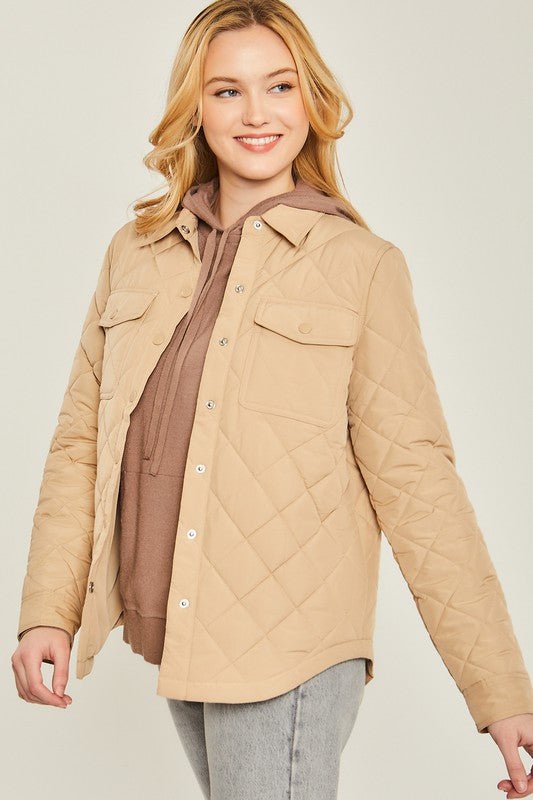Quilted Shacket from Jackets collection you can buy now from Fashion And Icon online shop