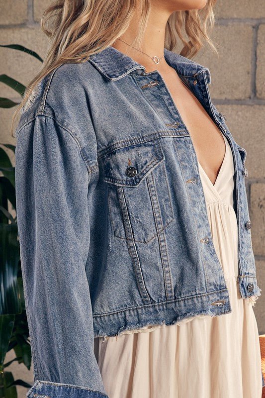 Relaxed Fit Denim Jacket from Denim Jackets collection you can buy now from Fashion And Icon online shop