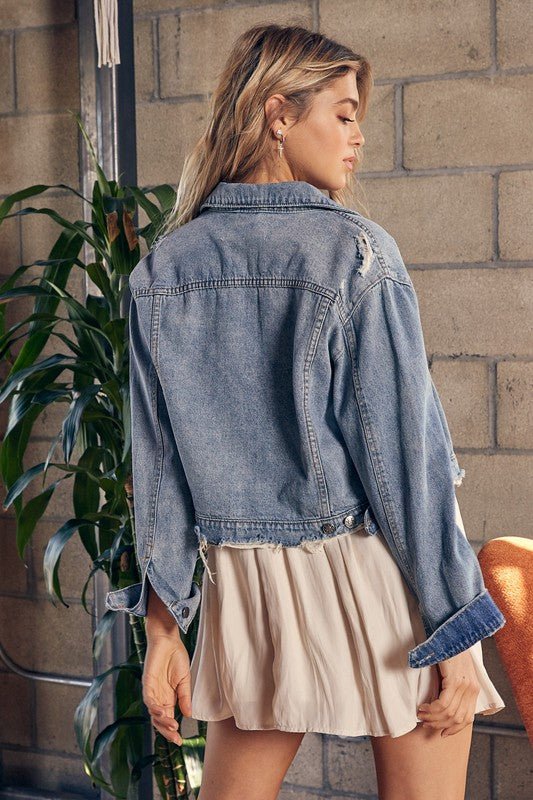 Relaxed Fit Denim Jacket from Denim Jackets collection you can buy now from Fashion And Icon online shop