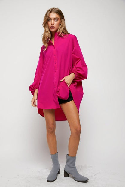 Relaxed Fit Shirt Dress from Mini Dresses collection you can buy now from Fashion And Icon online shop