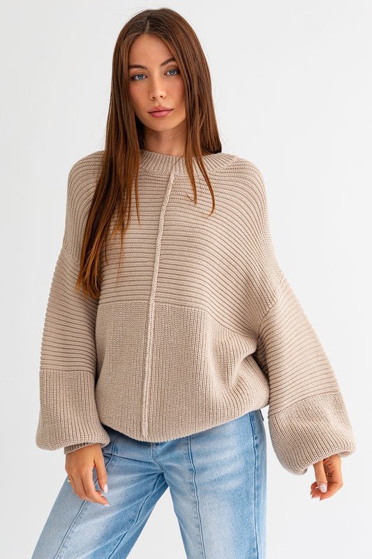 Ribbed Knit Sweater from Sweaters collection you can buy now from Fashion And Icon online shop