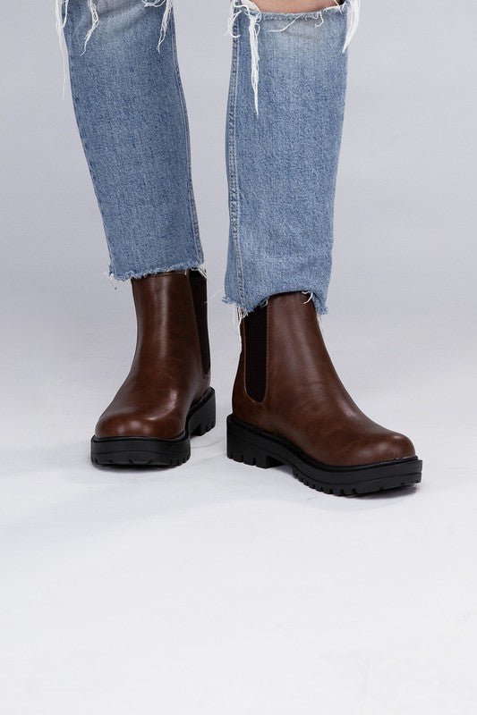 Round Toe Booties from Booties collection you can buy now from Fashion And Icon online shop