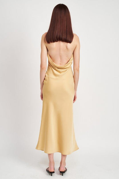 Satin Maxi Slip Dress from Maxi Dresses collection you can buy now from Fashion And Icon online shop