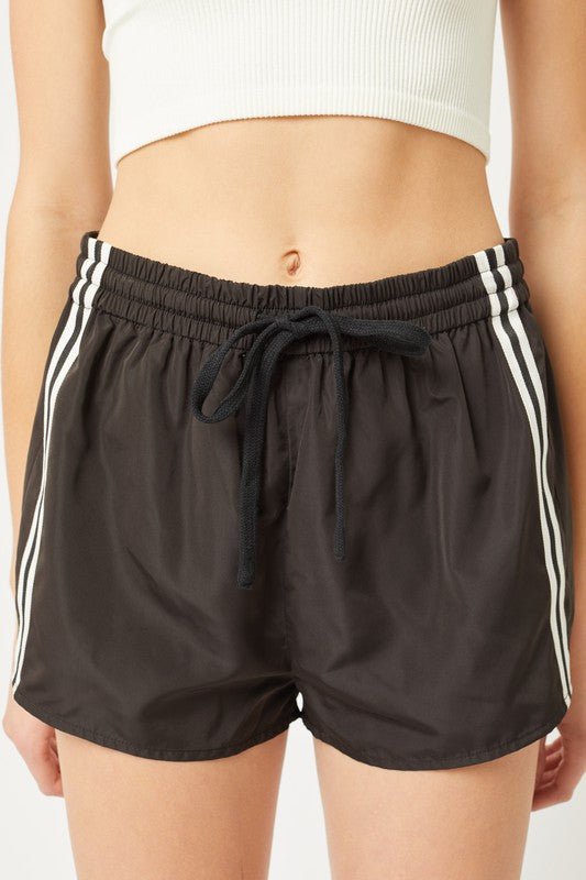Side Striped Windbreaker Shorts from Shorts collection you can buy now from Fashion And Icon online shop