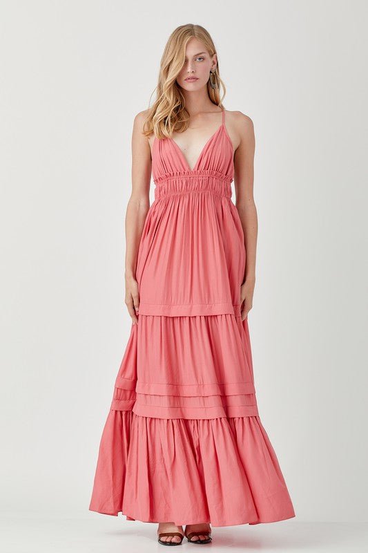 Sleeveless V Neck Maxi Dress from Maxi Dresses collection you can buy now from Fashion And Icon online shop