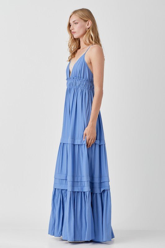 Sleeveless V Neck Maxi Dress from Maxi Dresses collection you can buy now from Fashion And Icon online shop