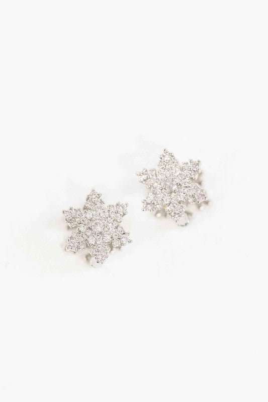 Snowflake Hoop Earrings from Earrings collection you can buy now from Fashion And Icon online shop