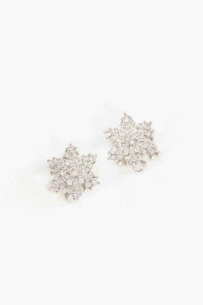 Snowflake Hoop Earrings from Earrings collection you can buy now from Fashion And Icon online shop