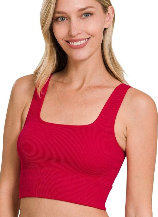 Square Neck Cropped Tank Top from Crop Tops collection you can buy now from Fashion And Icon online shop